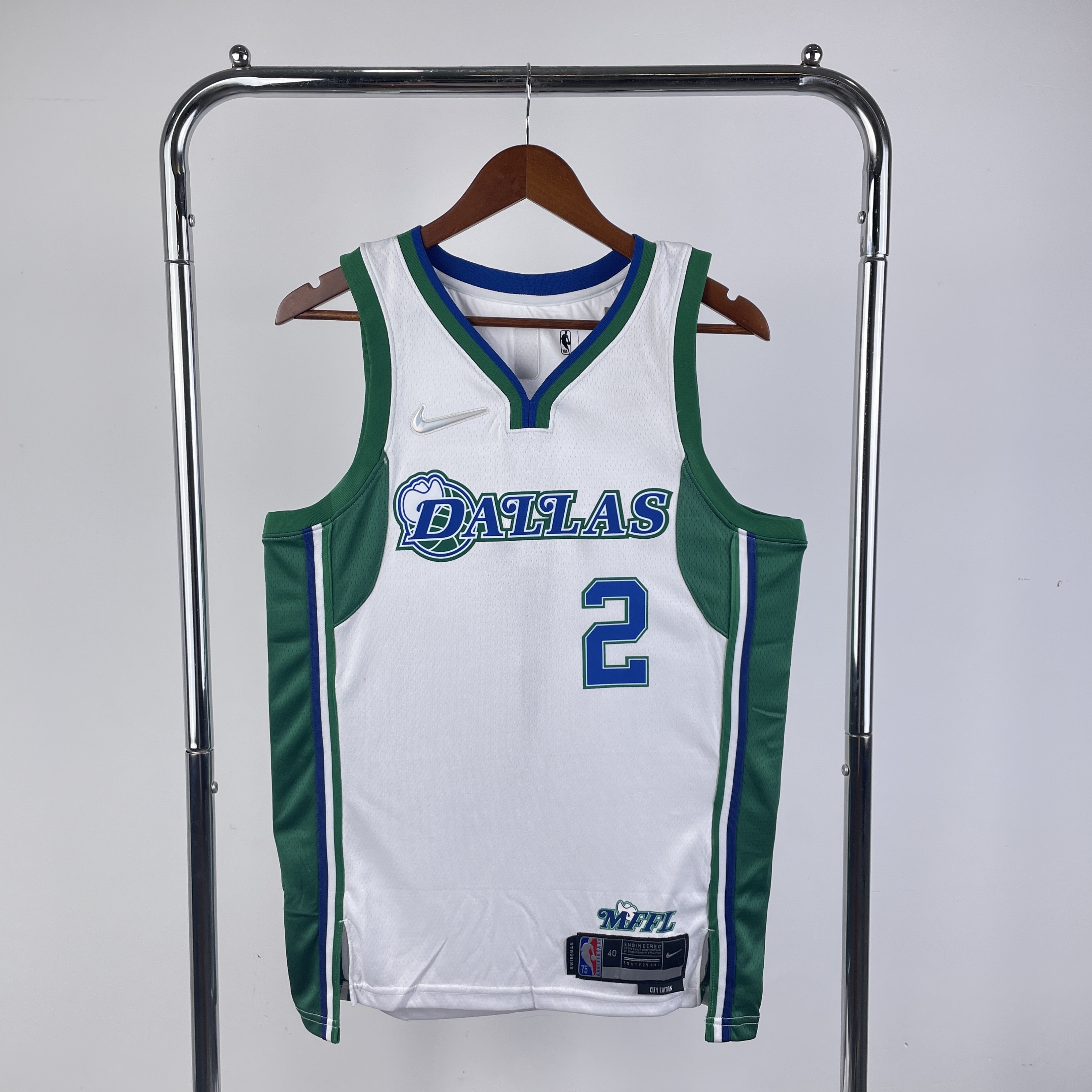 Men Dallas Mavericks #2 Irving White City Edition Season Nike 2022 NBA Jersey